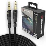 Monster Gen1 Essentials Mini-to-Mini Audio Interconnect Cable - 3.5mm Stereo Male-to-Male Hi-FI AUX Cable for Car with Duraflex Jacket, 9.8FT