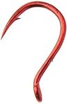 Gamakatsu Single Egg Hook-10 Per Pack (Red, 12)