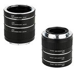 JJC EF & EF-S Mount Auto Focus Extension Tube Set for Canon EOS 90D 80D 70D 60D 77D Rebel T6 T7 T5 T8i T7i T6i T6s T5i T4i SL3 SL2 EOS 6D Mark II 7D Mark II 5D Mark IV III 5Ds R 1Dx Mark II and More