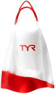 TYR Hydroblade Swim Training Fins, Red, Large