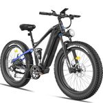 FREESKY Eurostar Ultra Electric Bike for Adults 1500W, 90 Miles & 48V 23Ah Removable Battery Ebike, 26" Fat Tire Adult Electric Bicycle, 56KMH Full Suspension Mountain Beach E Bike Off-Road E Bicycle