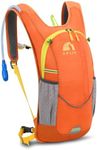 Hydration Pack,Hydration Backpack with 2L Hydration Bladder Lightweight Running Water Backpack for Women Men Kids (Orange)