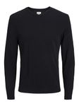 Jack & Jones Men's Jjebasic Knit V-neck Noos Jumper, Black (Black Black), XXL UK