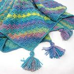 Ocean Rainbow Crochet Baby Blanket Kit