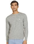Monte Carlo Men's Pure Wool Roundneck Cardigan Sweater (1220335RN_Grey_XL)
