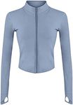 Tanming Women's Full Zip Seamless W