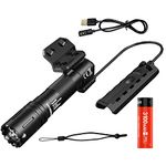 ACEBEAM P15 TAC Defender Switchable Every Day Carry Flashlight - 1700 Lumens w/ 3100mAh Rechargeable Battery, Remote Switch and Eco Sensa Charging cable included