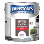 Johnstone's Exterior Hardwearing Gloss - Brilliant White 2.5L