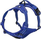 TRUE LOVE Adjustable No-Pull Dog Harness Reflective Pup Vest Harnesses Comfortable Control Brilliant Colors Truelove TLH5651(Royal Blue,S)