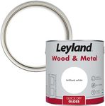 Leyand, Quick Dry Gloss, Brilliant White, Coverage 12m2 per Litre, 2.5L