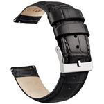 Ritche Quick Release Leather Watch Bands Genuine Leather Watch Strap for Samsung Galaxy Watch 6 Band Classic 43mm 47mm 40mm 44mm 18mm, 20mm or 22mm for Men and Women, Valentine's day gifts for him or