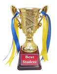 Victory ABS Student Trophy/Award for Best Student (Golden - 7 inch)