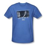 Trevco Men's Scott Pilgrim vs. The World Short Sleeve T-Shirt, Heather Royal Blue, X-Large