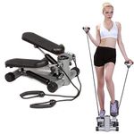 Kixre Mini Stepper, Stair Steppers with Adjustable Resistance Bands Portable Air Climber Hydraulic Cardio Fitness Step Machine with LCD Monitor for Home Gym Office Workout Exercise Equipment