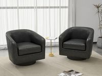 UIXE Swivel Barrel Accent Chairs Se