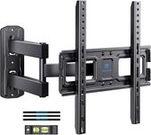 PERLESMITH Full Motion TV Wall Mount for 26-55 inch Flat Curved Screen TV up to 70lbs, Corner TV Wall Mount TV Bracket with Articulating Arm Swivel Extension Tilt, TV Mount MAX VESA 400x400mm, PSMFK7