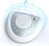 White Noise Sound Machine for Sleeping Baby Kid Adult Office Privacy with 24 Soothing Sounds, Portable Sleep Machine White Noise Fan Natural Sound, Battery & Plug, Timer, 2 USB Charger, Headphone Jack