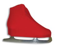 A&R Sports Lycra Ice Skate Boot Covers, Red