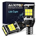 AUXITO 912 921 LED Bulb for Backup Light Reverse Lights High Power 2835 15-SMD Chipsets Error Free T15 906 922 W16W Bulbs, 6000K White (Upgraded, Pack of 2)