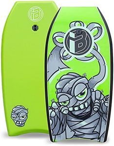 iBOARD Body Board, 33 Inch Lightweight Bodyboard with EPS Cover, Premium Leash and Wrist Strap Surfing