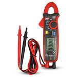 Digital Clamp Meter, UT210E Mini Handheld Multimeter True RMS Auto Range NCV AC/DC Current Voltage Resistance VFC Capacitance Frequency Temperature Non Contact Measure Diode with LCD Backlight