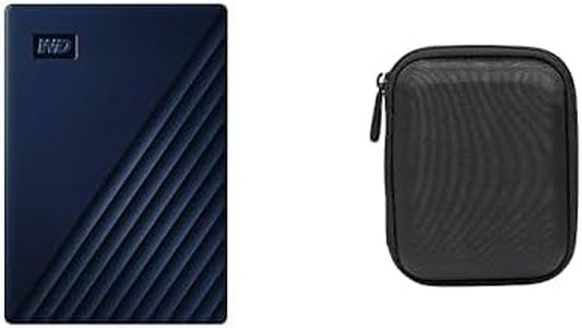 WD - My Passport for Mac 2To - Disque Dur Externe Portable pour Mac avec Protection par Mot de Passe, Compatible Time Machine & Amazon Basics Étui pour Disque Dur Portable My Passport Essentiel Noir