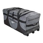 Sherwood Goal GS950 Roll Bag Ice Hockey Goalkeeper Bag with 3 Wheels, Grey/Black, 109 x 51 x 53 cm