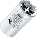 20 uf 20 MFD 370-440 VAC ± 5% Volts (3~80 uF Options Available) CBB65 Run Start Capacitor 50/60 Hz AC Electric - Compatible with Single Phase Motor Capacitor Condenser Straight Cool, Air Conditioner