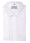 Marvelis Comfort Fit New Kent Long Sleeve Poplin Shirt - White - Size 43