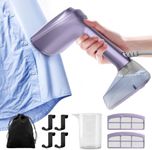 Mxnsewr Vacuum Steamer for Clothes，3500Pa Handheld Steamer for Fabric Grip