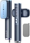 OGHom Steamer for Clothes, 110-240V Travel Steamer & Iron 2 in 1, 1000W Powerful Steam, Portable Handheld Garment Wrinkle Remover, 30s Fast Heat-Up with Dry& 2-Steam Control, for Global & Europe-Blue
