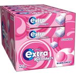 Extra Refreshers Bubblemint Sugar Free Chewing Gum Handy Box 7 Pieces (16 Pack)