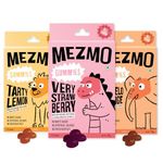 MEZMO soft jelly healthy n yummy candy with natural fruit sugar 144gms 36 jellies (Pack of 3) - Very Strawberry,Tangelo Orange,Tarty Lemon