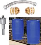 YAHONG Rain Barrel Bulkhead Fitting,rain Barrel Connector kit, rain Barrel Linking kit, rain Barrel Hose Connector, Ideal for The Home and Garden to Help with Outdoor Tasks