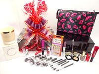 Glory Cosmetics Beauty Blockbuster Gift Hamper, Mix Brands Make Up + By Invitation Micheal Bubble Scented Candle, Kabuki Brush Set, Glory Cosmetics Gift Hamper