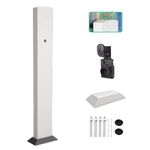 Outdoor Electric Vehicle Charging Station with Security Lock and Durable Construction