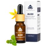 Shika Wellbeing Bliss Essential Oil 10ml, Therapeutic Grade, Vegan, Paraben-Free, Sulfate-Free, 100% Pure Essential Oil Blend for Your Wellbeing, Ideal for Lava Bracelet & diffusers