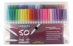 Sargent Art 22-1591 50 Count Fine Tip Classic Markers Pack, Assorted