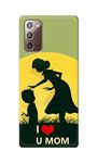 PRINTFIDAA� Printed Hard Back Cover Case for Samsung Galaxy Note 20 4G | Note 20 5G Back Cover (Love U Mom) -2808