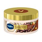 Vaseline Cocoa Glow Whipped Body Butter, 180 g. Cocoa & Shea Butter for Glowing Soft Skin