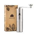 Groenenberg Manual Coffee Grinder, Stainless Steel, Infinitely Adjustable Cone Grinder for Coffee and Espresso