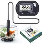 RISEPRO Aquarium Thermometer, Digital Water Thermometer For Fish Tank Aquarium Marine Temperature