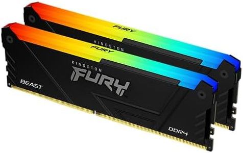 Kingston Fury Beast RGB 32GB 3600MT/s DDR4 CL18 DIMM (Kit of 2) Computer Memory KF436C18BB2AK2/32