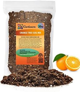 Gardenera's Premium Orange Tree Soil Mix - Quick Drain Potting Soil for Growing and Repotting Citrus Sinensis - 20 Quart