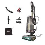 Shark PowerDetect Corded Upright Vacuum Cleaner, DuoClean Detect, Reverse Clean, Anti Hair Wrap Plus, Anti-Allergen, 8m Cord, 1.3L, Dusting Brush, Pet, Crevice, Multi Surface Tools & Bag, AZ3900UKTBK