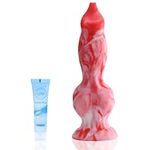 Fengfeiyan 5.6 Inch BBC Dog Dildo Silicone Fantasy Suction Cup Dildo Anal Ease Knot Anal Dildo Wolf Alien Monster Cock for Women Men Gay Lesbian and Couples Strap On Knotted Discreet Sex Toy S