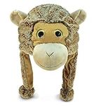 DolliBu Brown Monkey Plush Hat - Su