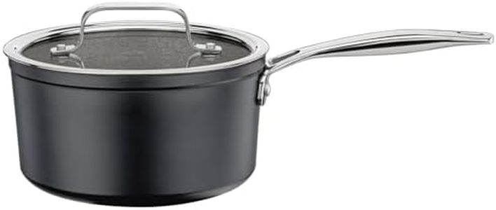 Spring Meridian Intense Pro Nonstick Recycled Aluminum Saucepan with Lid, 2 Qt./ 7-Inch