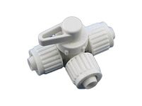 Flair-It 16914 Plastic 180 Degree Center Drain Valve, 0.5" Size
