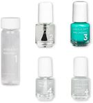 Dazzle Dry Mini Kit 4 Step System - Palm Springs, a mid-century modern deep seafoam green. Semi-sheer cream. (5 Piece Kit / 5 Manicures)